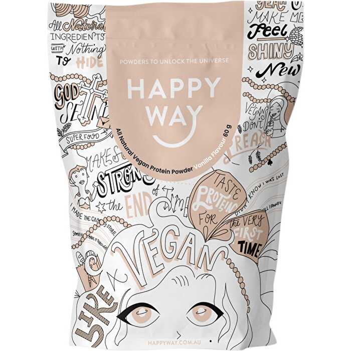 Happy Way Vegan Protein Powder Vanilla 6x60g