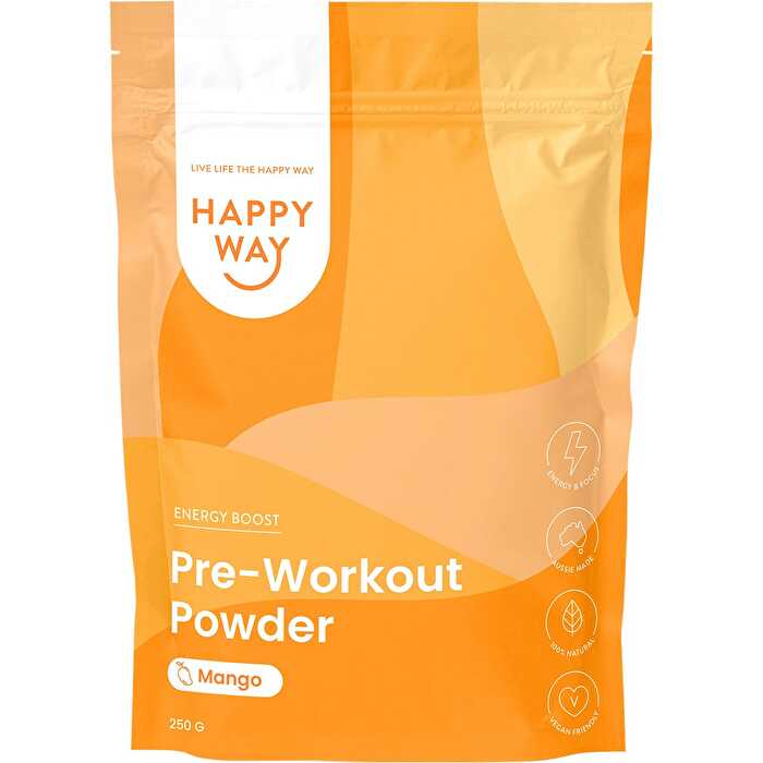 Happy Way Pre-Workout Powder Mango 250g