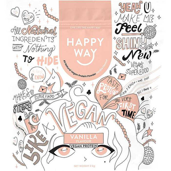 Happy Way Vegan Protein Powder Vanilla 2kg