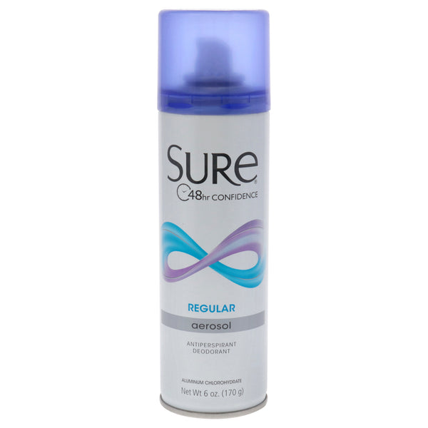 Sure Aerosol Anti-Perspirant and Deodorant - Regular by Sure for Unisex - 6 oz Deodorant Spray