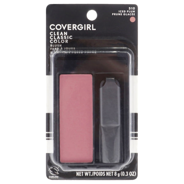 Covergirl Clean Classic Color Blush - 510 Iced Plum by CoverGirl for Women - 0.3 oz Blush