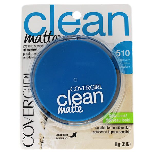 Covergirl Clean Matte Pressed Powder - # 510 Classic Ivory by CoverGirl for Women - 0.35 oz Powder