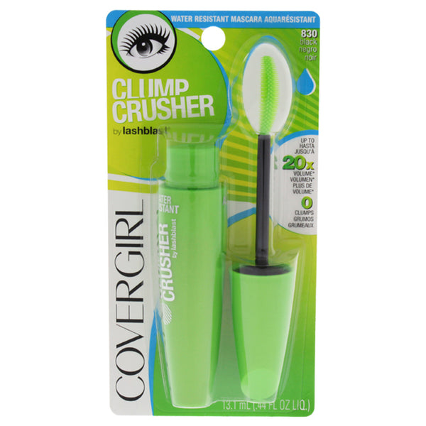 Covergirl Clump Crusher Water Resistant Mascara - # 830 Black by CoverGirl for Women - 0.44 oz Mascara