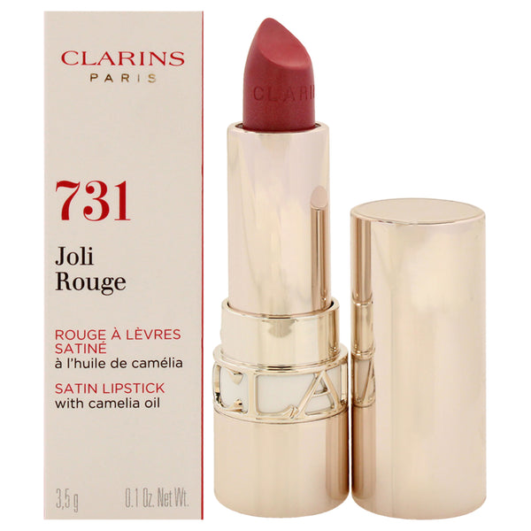 Clarins Joli Rouge Satin Lipstick - 731 Rose Berry by Clarins for Women - 0.1 oz Lipstick