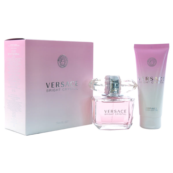 Versace Versace Bright Crystal by Versace for Women - 2 Pc Gift Set 3oz EDT Spray, 3.4oz Perfumed Body Lotion