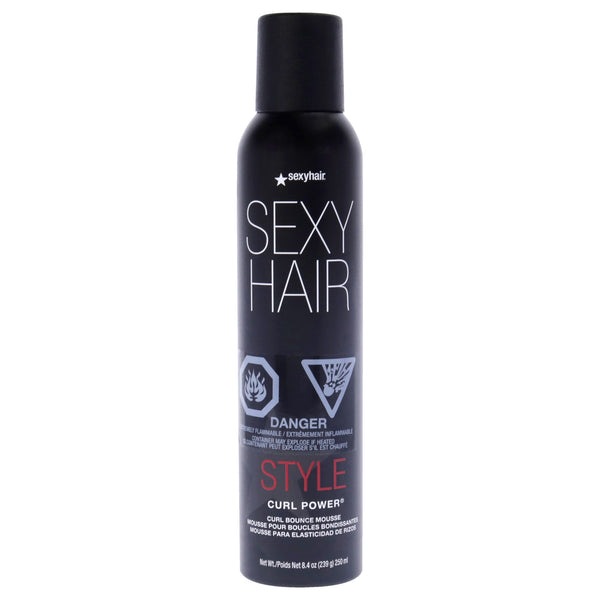 Sexy Hair Curly Sexy Hair Curl Power Spray Foam by Sexy Hair for Unisex - 8.4 oz Mousse