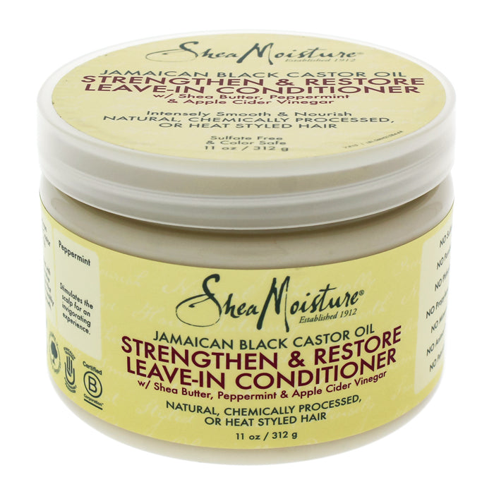 Shea Moisture Jamaican Black Castor Oil Strengthen And Grow Leave-in Conditioner For Unisex 325ml/11oz