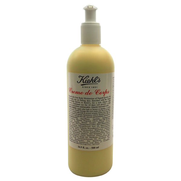 Kiehl's Creme de Corps For Extremely Dry or Flaking Skin by Kiehls for Unisex - 16.9 oz Body Cream