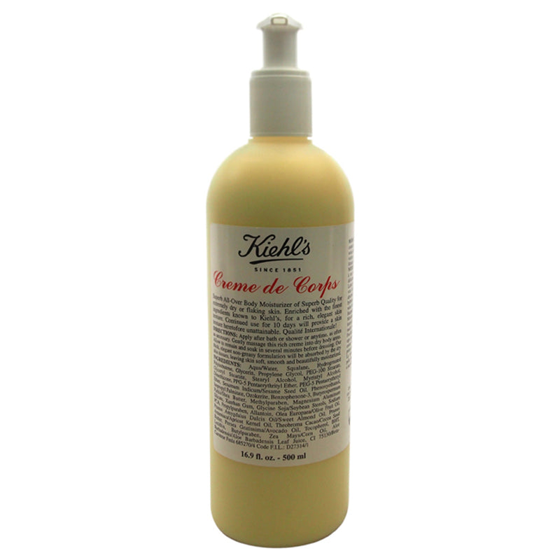 Kiehl's Creme de Corps For Extremely Dry or Flaking Skin by Kiehls for Unisex - 16.9 oz Body Cream