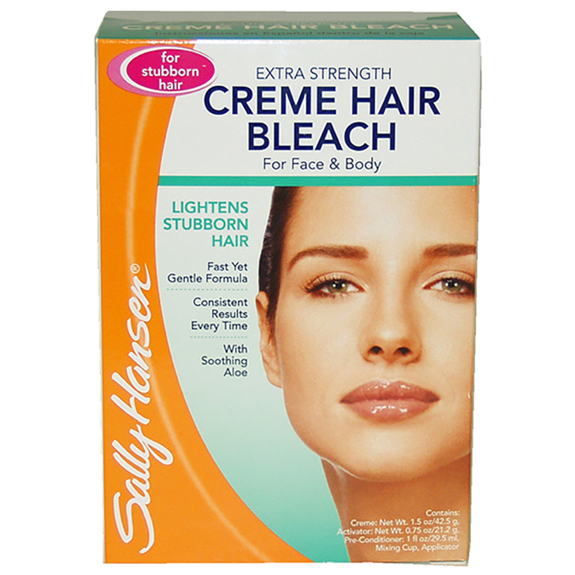 Sally Hansen Extra Strength Creme Hair Bleach for Face and Body and ...