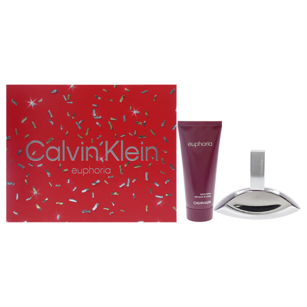 Euphoria by Calvin Klein for Women - 2 Pc Gift Set 1.7oz EDP Spray, 3.4oz Sensual Skin Lotion