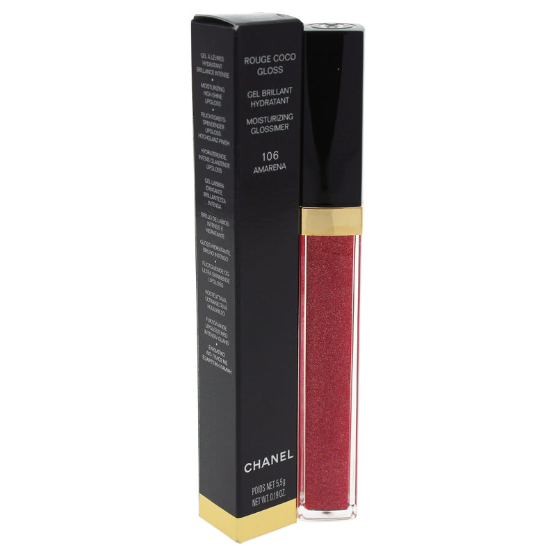 Chanel Rouge Coco Gloss Moisturizing Glossimer - 106 Amarena by Chanel for Women - 0.19 oz Lip Gloss