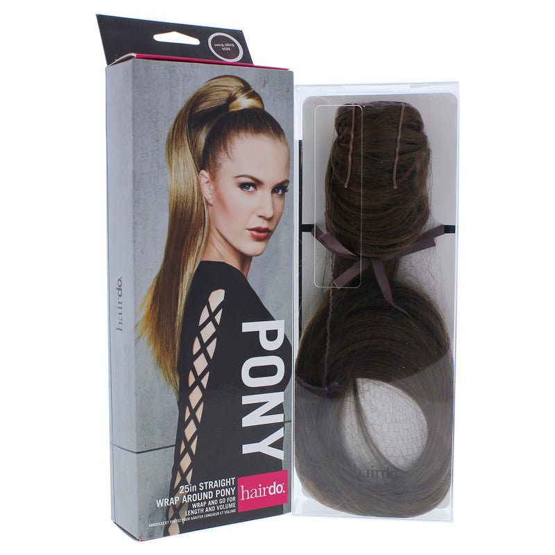 Hairdo Straight Wrap Around Pony - R830 Ginger Brown by Hairdo for Women - 25 Inch Hair Extension