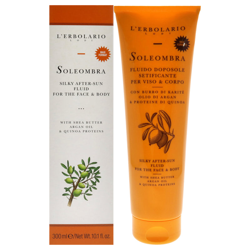 LErbolario Soleombra Silky After-Sun Fluid by LErbolario for Unisex - 10.1 oz Sunscreen