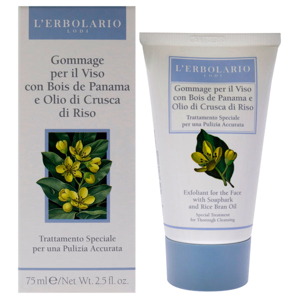 LErbolario Exfoliant Soapbark - Rice Bran Oil by LErbolario for Unisex - 2.5 oz Cleanser