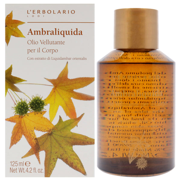 LErbolario Smoothing Body Oil - Ambraliquida by LErbolario for Unisex - 4.2 oz Oil