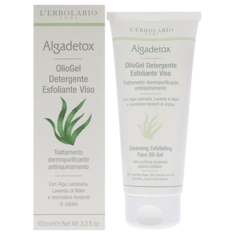 LErbolario Cleansing Exfoliating Face Oil-Gel - Algadetox by LErbolario for Unisex - 3.3 oz Cleanser