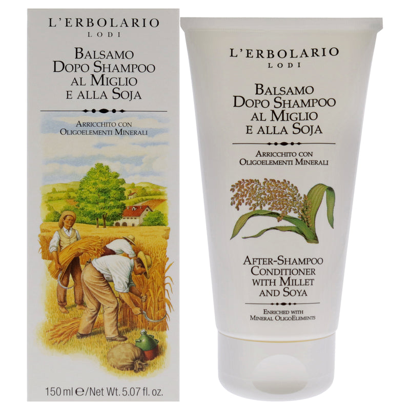 LErbolario After-Shampoo Conditioner - Millet and Soya by LErbolario for Unisex - 5.07 oz Conditioner