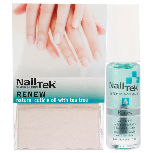 Nail Tek Renew Natural Cuticle Oil with Tea Tree by Nail Tek for Women - 24 x 0.11 oz Nail Treatment