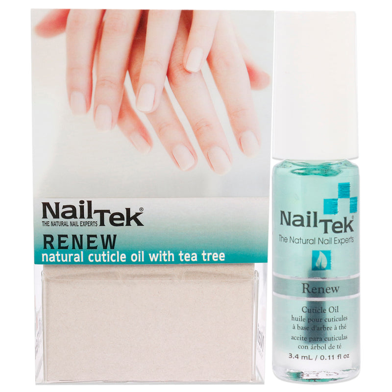 Nail Tek Renew Natural Cuticle Oil with Tea Tree by Nail Tek for Women - 24 x 0.11 oz Nail Treatment