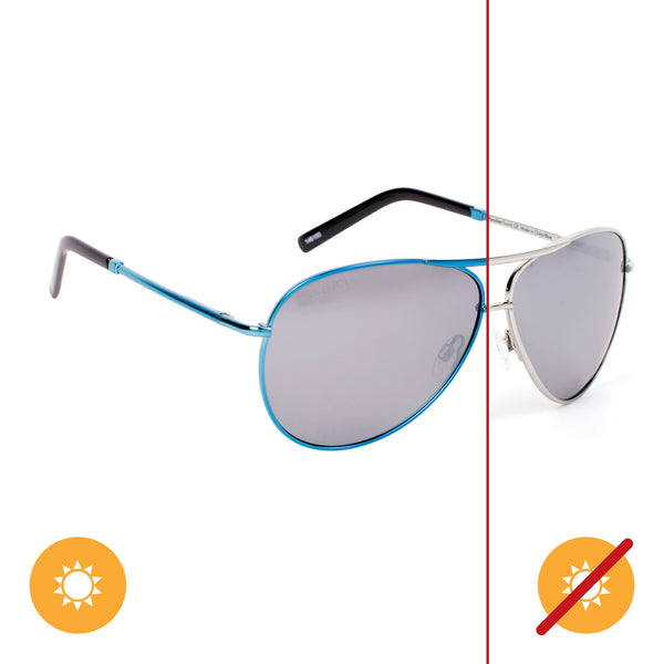 DelSol Solize Paradise Found - Silver-Blue by DelSol for Unisex - 1 Pc Sunglasses