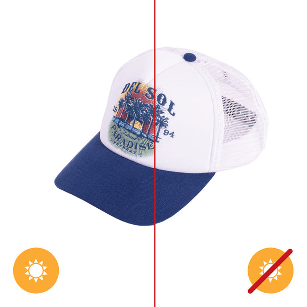 DelSol Color-Changing Trucker Hat - Island Paradise by DelSol for Unisex - 1 Pc Hat