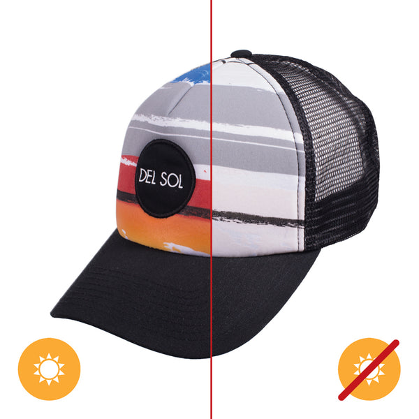 DelSol Color-Changing Trucker Hat - Sunny Rays by DelSol for Unisex - 1 Pc Hat