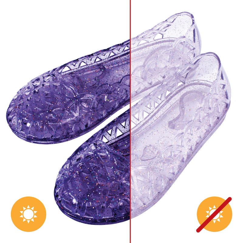 DelSol Heart Sole Girl Jellies Shoes - 12 Purple by DelSol for Kids - 1 Pair Shoes