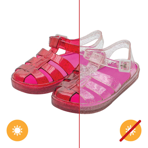 DelSol Gladiator Girl Jellies Sandal - 3 Pink by DelSol for Kids - 1 Pair Sandals