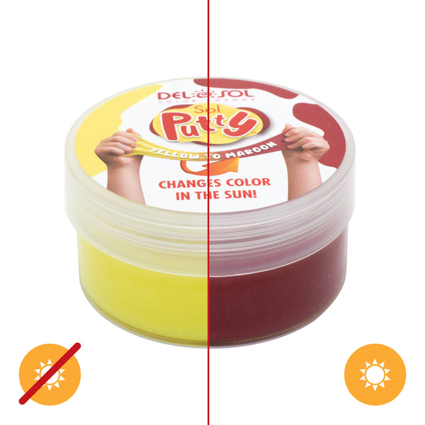 DelSol Color-Changing Sol Putty - Yellow to Red by DelSol for Unisex - 1 Pc Putty