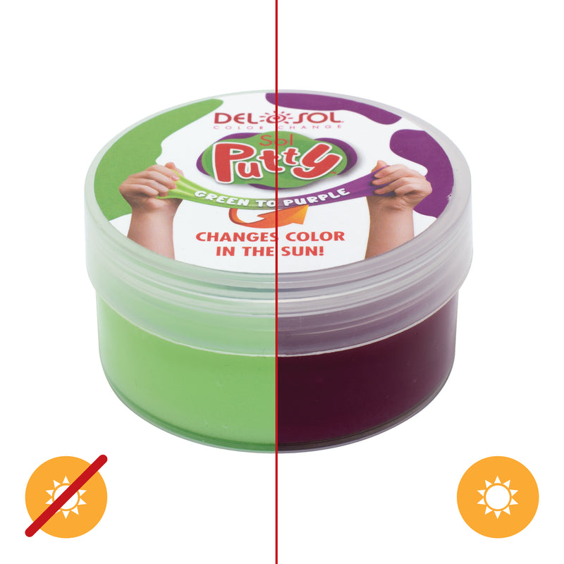 DelSol Color-Changing Sol Putty - Green to Purple by DelSol for Unisex - 1 Pc Putty