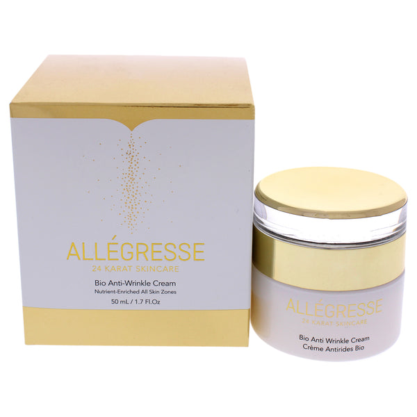Allegresse 24K Bio Anti Wrinkle Cream by Allegresse 24K for Unisex - 1.7 oz Cream