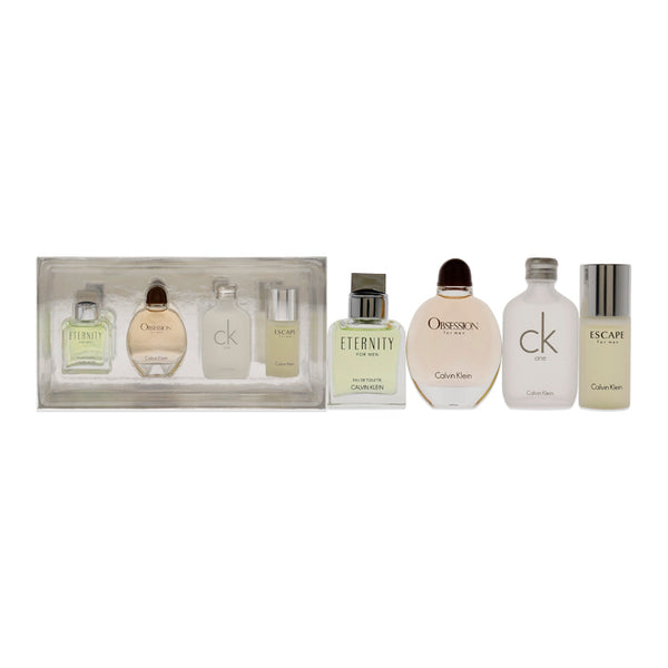 Calvin Klein Calvin Klein For Men - 4 Pc Mini Gift Set Eternity Eau De Toilette Escape Eau De Toilette Ck One Eau De Toilette And Obsession Eau De Toilette 15ml/0.5oz