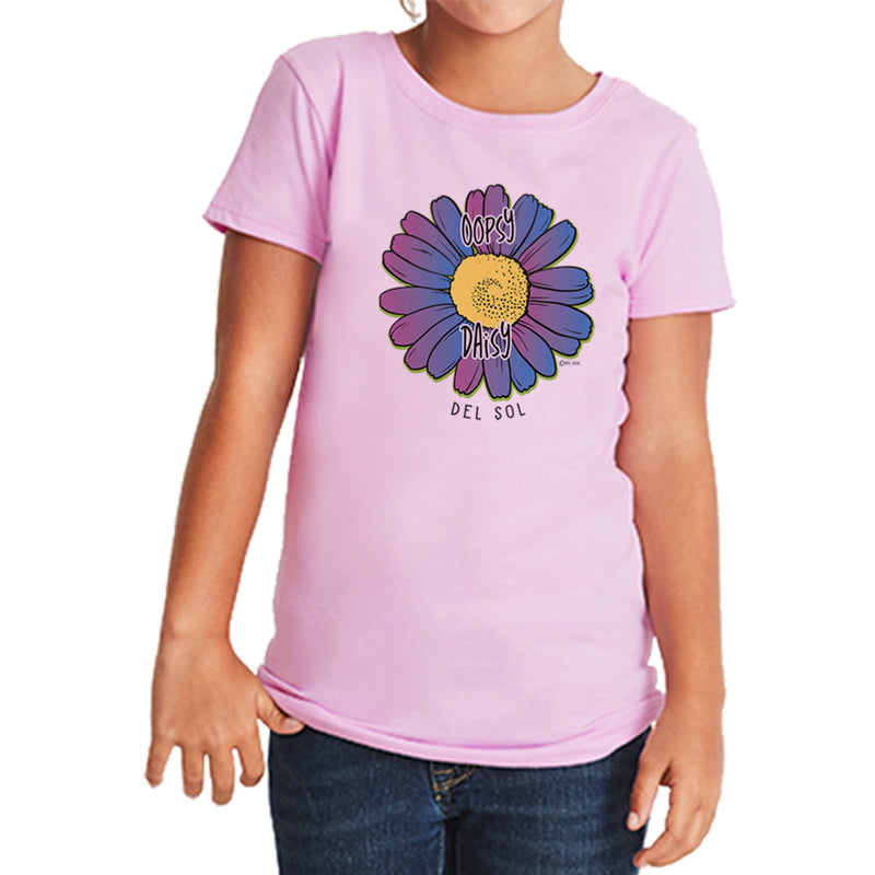 DelSol Girls Crew Tee - Oopsy Daisy - Lilac by DelSol for Women - 1 Pc T-Shirt (YS)