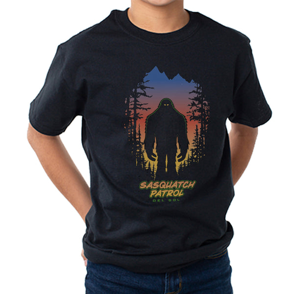 DelSol Kids Crew Tee - Sasquatch - Black by DelSol for Kids - 1 Pc T-Shirt (YXS)