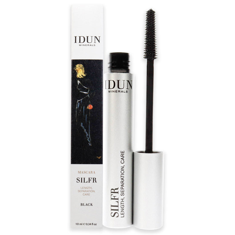 Idun Minerals Silfr Lengthening Mascara - 011 Black by Idun Minerals for Women- 0.34 oz Mascara