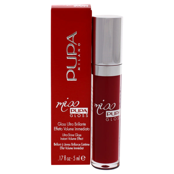 Pupa Milano Miss Pupa Gloss Ultra-Shine Lip Gloss - 305 Essential Red by Pupa Milano for Women - 0.17 oz Lip Gloss