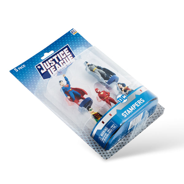PMI Justice League Stampers Blister - 5 (S1) - A by PMI for Kids - 5 Pc Stampers