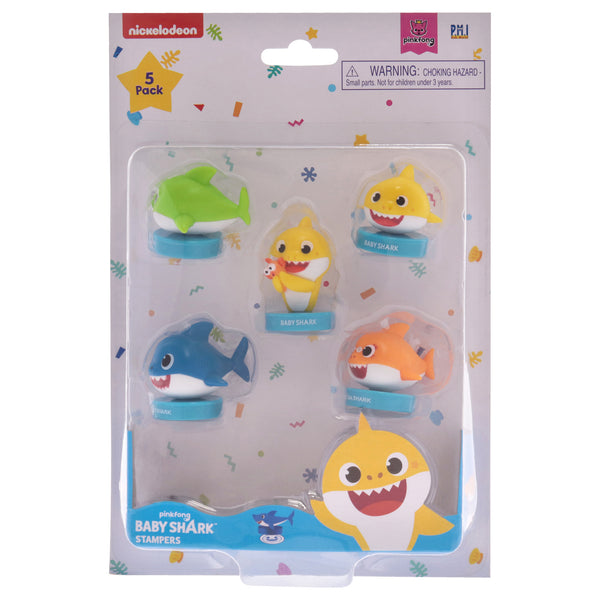 PMI Baby Shark Stampers Blister - (S1) - B by PMI for Kids - 5 Pc Stampers