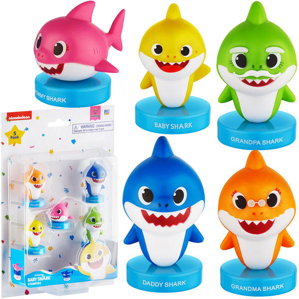 PMI Baby Shark Stampers Blister - 5 (S1) - C by PMI for Kids - 5 Pc Stampers