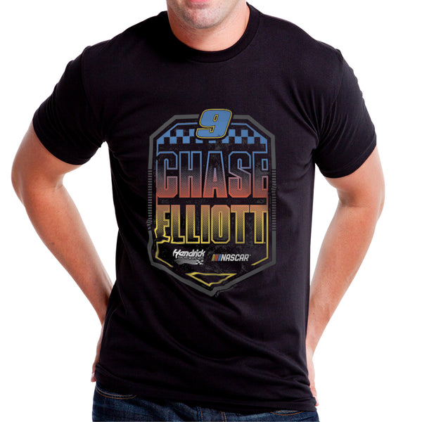 DelSol NASCAR Mens Classic Crew Tee - Chase Elliot - 7 Black by DelSol for Men - 1 Pc T-Shirt (S)