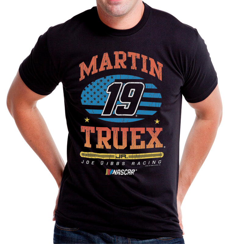 DelSol NASCAR Mens Classic Crew Tee - Martin Truex Jr - 7 Black by DelSol for Men - 1 Pc T-Shirt (S)