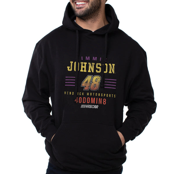 DelSol NASCAR Hooded Sweatshirt - Jimmie Johnson - 2 Black by DelSol for Men - 1 Pc T-Shirt (M)