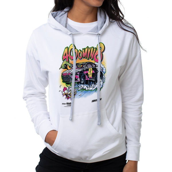 DelSol NASCAR Hooded Sweatshirt - Jimmie Johnson - 3 White by DelSol for Women - 1 Pc T-Shirt (M)