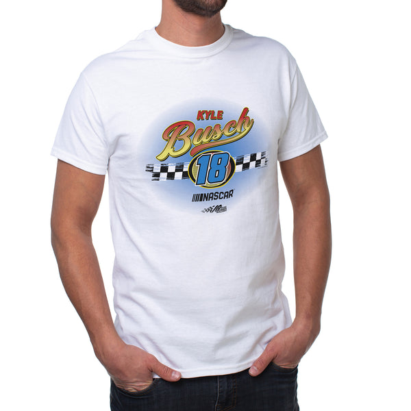 DelSol NASCAR Mens Classic Crew Tee - Kyle Busch - 11 White by DelSol for Men - 1 Pc T-Shirt (M)