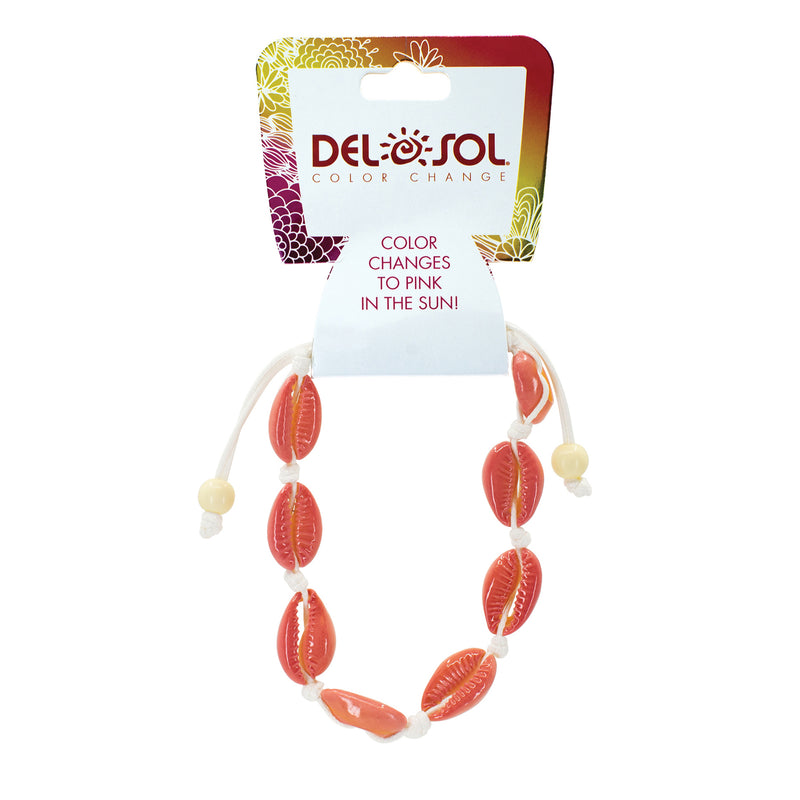 DelSol Color-Changing Bracelet - Pink Cowrie by DelSol for Women - 1 Pc Bracelet