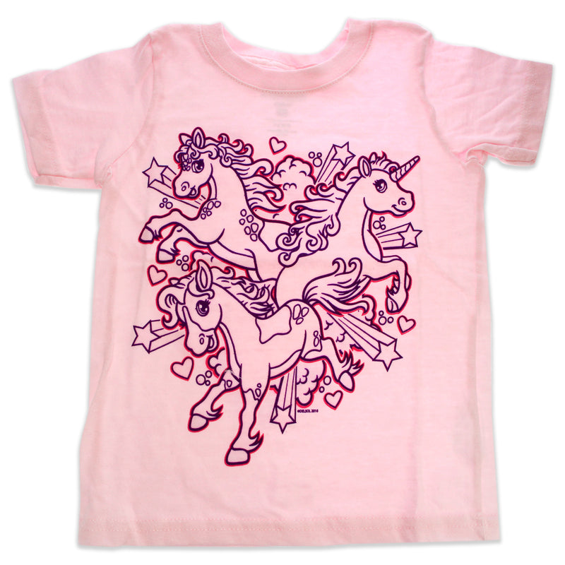 DelSol Girls Crew Tee - Iluv Horses - Balerina by DelSol for Kids - 1 Pc T-Shirt (2T)