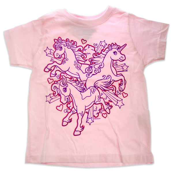 DelSol Girls Crew Tee - Iluv Horses - Balerina by DelSol for Kids - 1 Pc T-Shirt (3T)