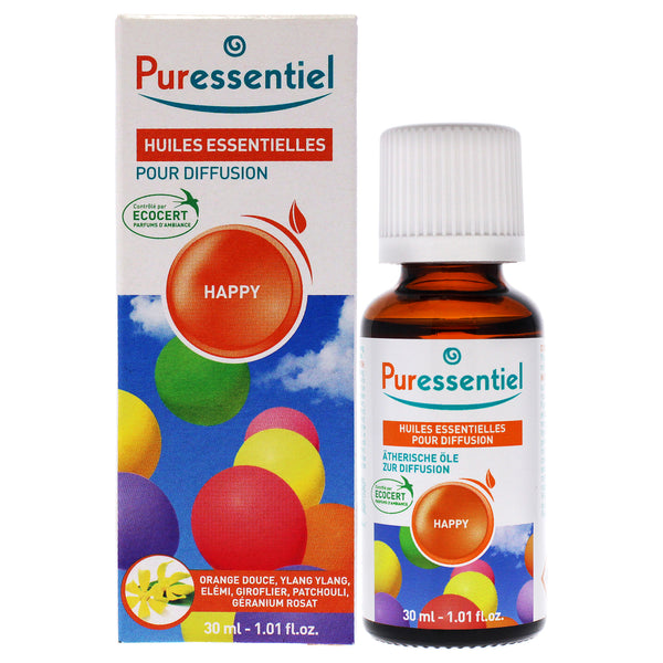 Puressentiel Diffusion Essential Oil - Happy by Puressentiel for Unisex - 1.01 oz Oil