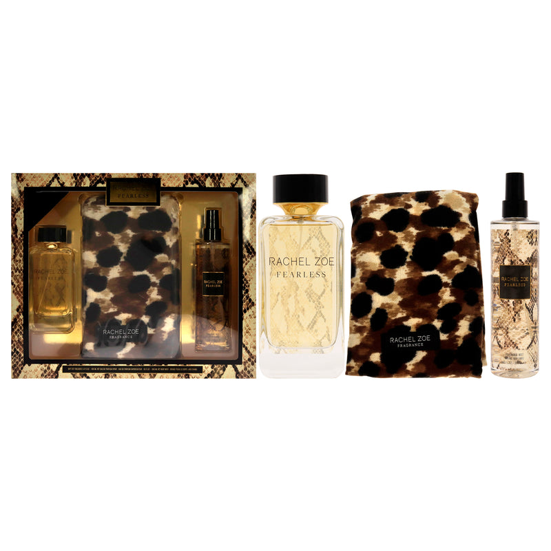 Rachel Zoe Fearless by Rachel Zoe for Women - 3 Pc Gift Set 3.4oz EDP Spray, 10oz Body Mist, Scarf